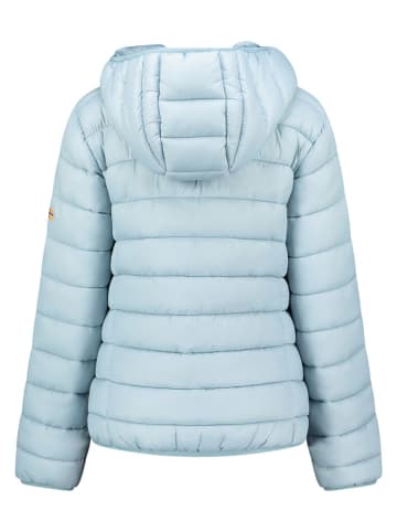 Geographical Norway Doorgestikte jas "Atikamap" lichtblauw