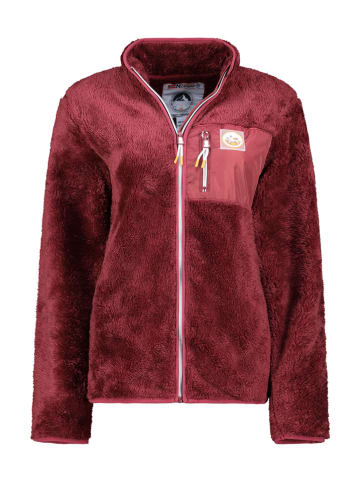 Geographical Norway Kurtka polarowa "Upecious" w kolorze bordowym