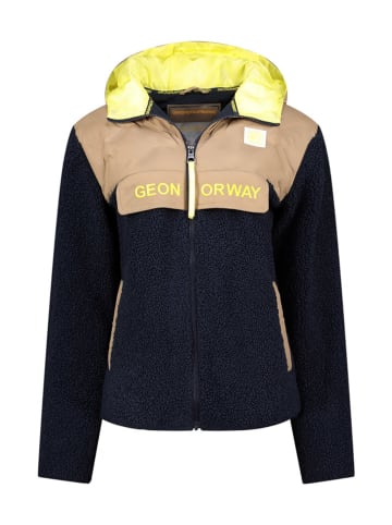 Geographical Norway Kurtka polarowa "Techic" w kolorze granatowym