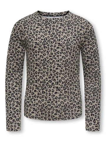 KIDS ONLY Longsleeve "Trinny" in Beige/ Schwarz