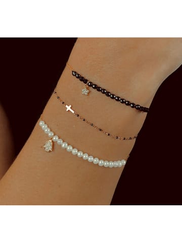 Les Petites Précieuses Rosévergulde armband met edelstenen
