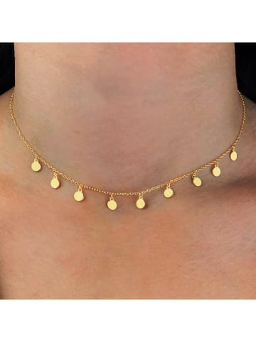 Les Petites Précieuses Pozłacany naszyjnik z elementami ozdobnymi - dł. 38 cm