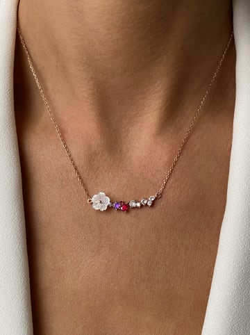 Les Petites Précieuses Rosévergold. Halskette mit Schmuckelement - (L)40 cm