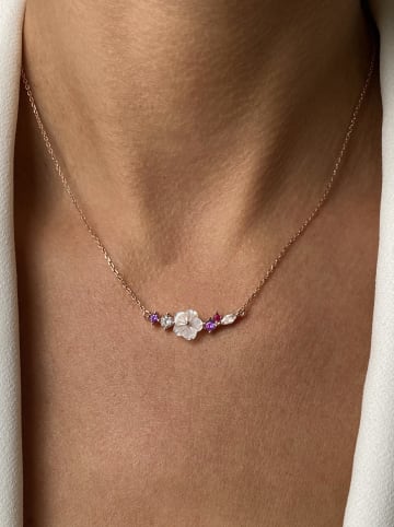 Les Petites Précieuses Rosévergold. Halskette mit Schmuckelement - (L)40 cm