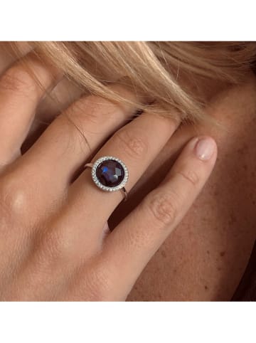 Les Petites Précieuses Zilveren ring met edelstenen