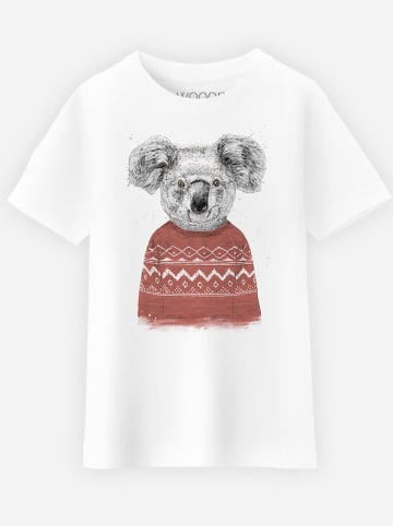 WOOOP Shirt "Winter Koala" in Weiß
