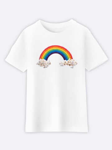 WOOOP Shirt "Candy Rainbaw" in Weiß