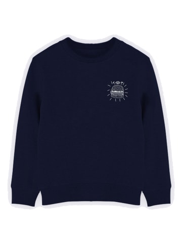 WOOOP Sweatshirt "Burger punk" in Dunkelblau