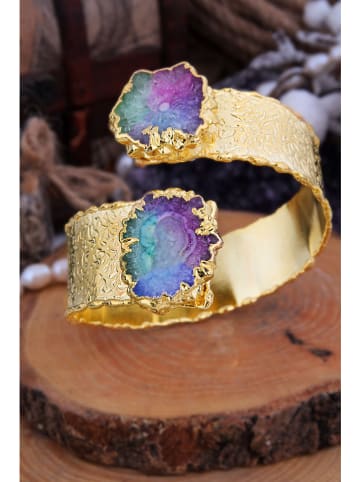 Pierres delicates Vergulde armband met edelstenen