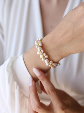 Pierres delicates Vergulde armband met edelstenen