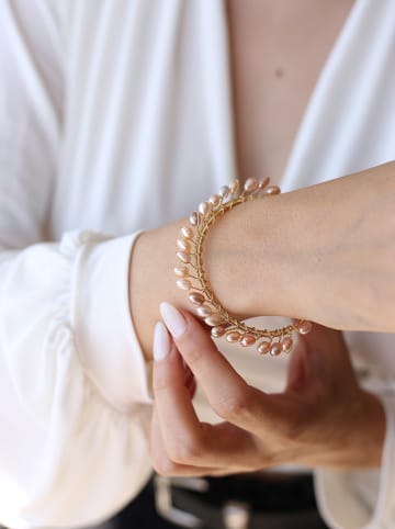 Pierres delicates Vergold. Armspange mit Zierperlen