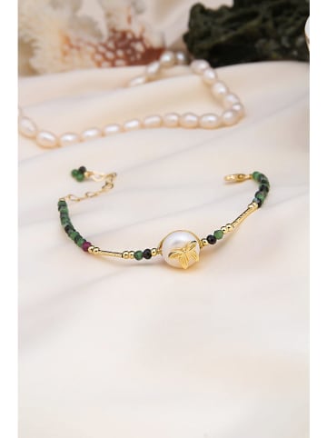 Pierres delicates Vergold. Armkette mit Edelsteinen