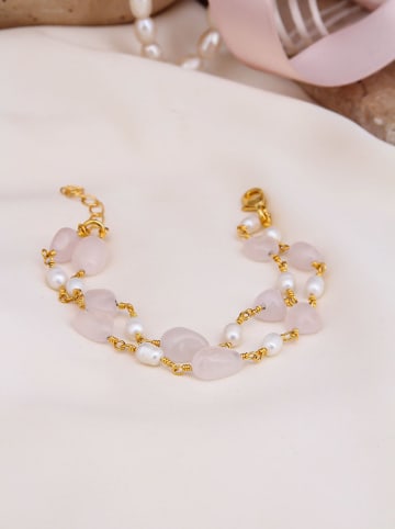 Pierres delicates Vergold. Armkette mit Edelsteinen