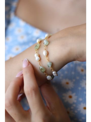 Pierres delicates Vergold. Armkette mit Edelsteinen