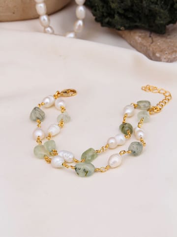 Pierres delicates Vergulde armband met edelstenen