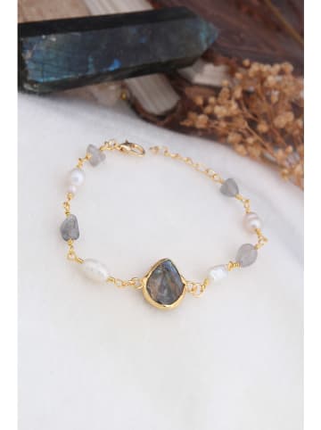 Pierres delicates Vergulde armband met edelstenen