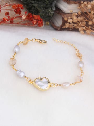 Pierres delicates Vergulde armband met edelstenen