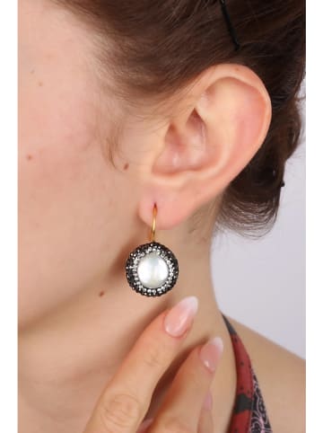 Pierres delicates Vergold. Ohrhänger mit Perlmutt