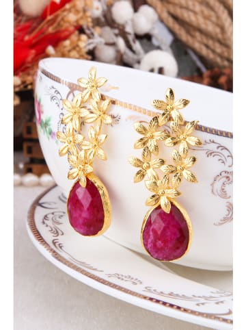 Pierres delicates Vergold. Ohrstecker mit Edelsteinen