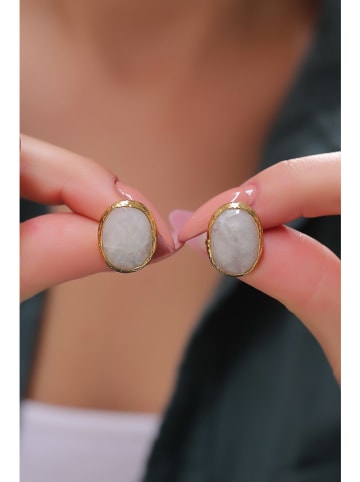 Pierres delicates Vergold. Ohrstecker mit Edelsteinen