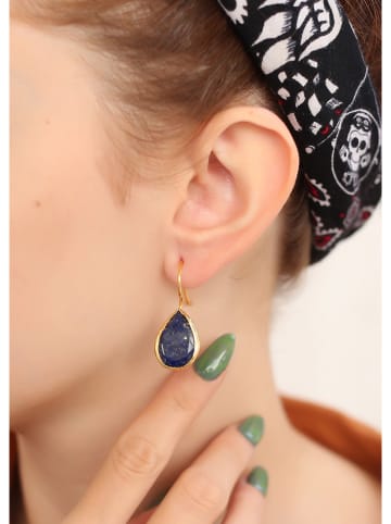 Pierres delicates Vergold. Ohrhänger mit Edelsteinen