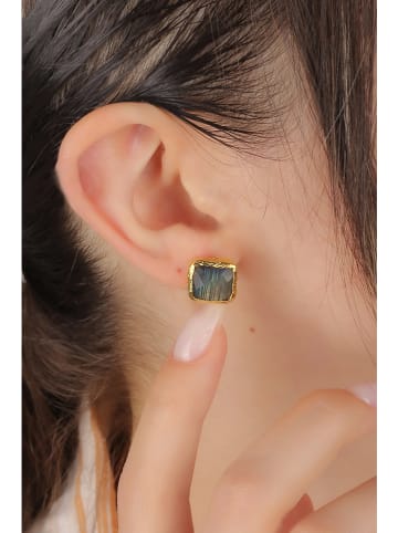 Pierres delicates Vergold. Ohrstecker mit Edelsteinen