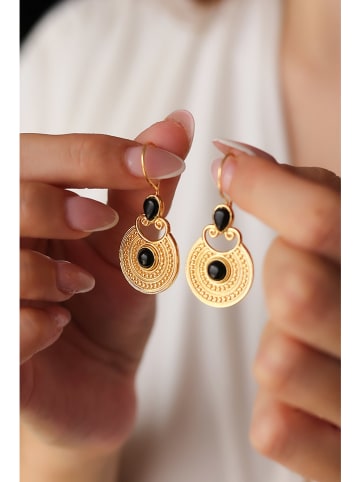 Pierres delicates Vergold. Ohrhänger mit Edelsteinen