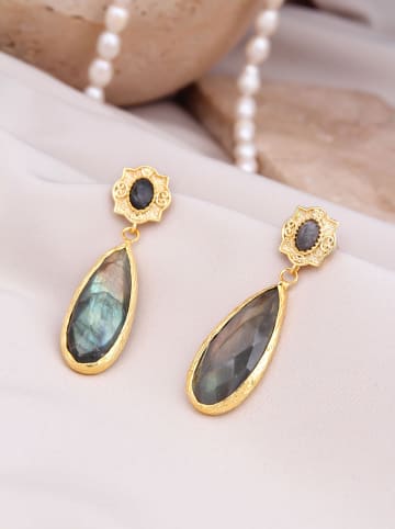 Pierres delicates Vergold. Ohrstecker mit Edelsteinen