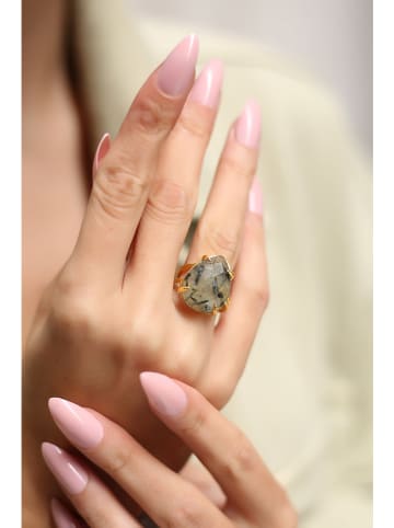 Pierres delicates Vergulde ring met edelsteen