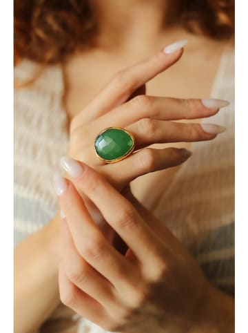 Pierres delicates Vergold. Ring mit Edelstein