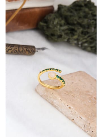 Pierres delicates Vergulde ring met edelstenen