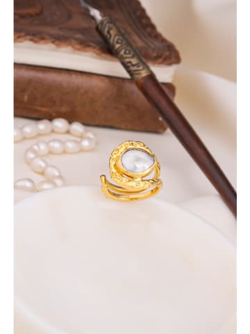 Pierres delicates Vergulde ring met edelsteen