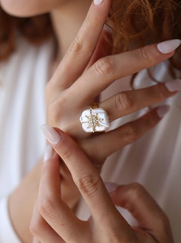 Pierres delicates Vergulde ring met edelsteen
