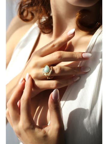Pierres delicates Vergold. Ring mit Edelstein