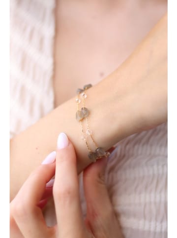 Pierres delicates Vergold. Armkette mit Edelsteinen