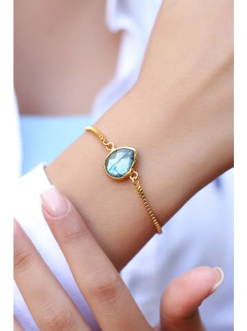 Pierres delicates Vergulde armband met edelsteen