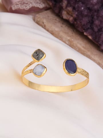 Pierres delicates Vergulde armband met edelstenen