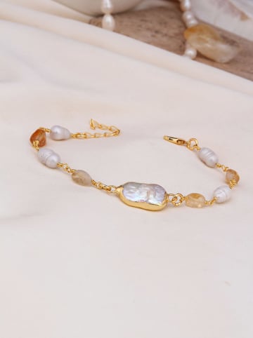Pierres delicates Vergold. Armkette mit Edelsteinen