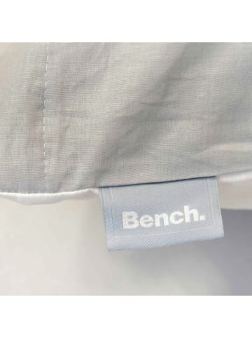 Bench Beddengoedset lichtgrijs/wit