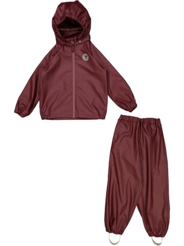 Wheat 2-delige regenoutfit "Charlie" rood
