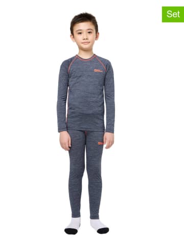 Jack Wolfskin 2-częściowy zestaw funkcyjny "Merino" w kolorze granatowym