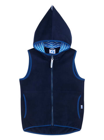 finkid Fleece bodywarmer "Poppel" donkerblauw