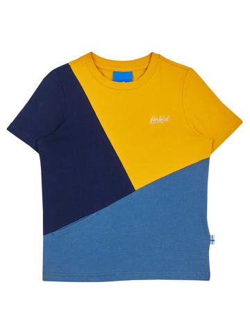 finkid Shirt "Ankkuri" in Blau/ Gelb