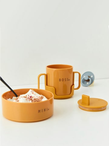 Design Letters Kubek "Eat & Learn" w kolorze pomarańczowym - 220 ml
