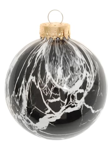 Krebs Glas Lauscha Christbaumkugel in Schwarz - Ø 8 cm