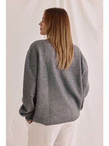 Cotton Candy Cardigan "Malia" in Dunkelgrau