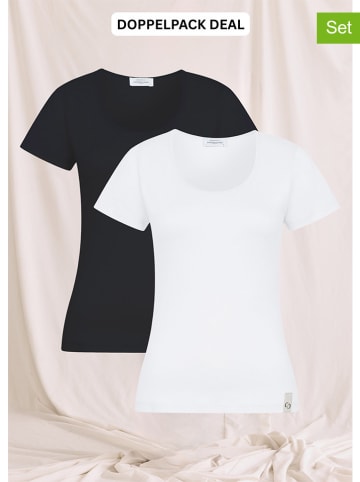 Cotton Candy 2-delige set: shirts "Banina O" zwart/wit