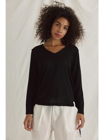 Cotton Candy Longsleeve "Nian" in Schwarz