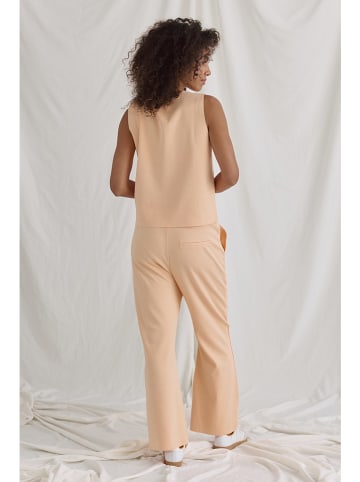 Cotton Candy Weste "Nadeen" in Apricot