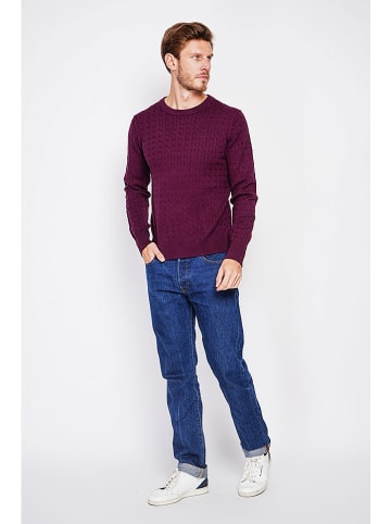 C& Jo Sweter w kolorze bordowym